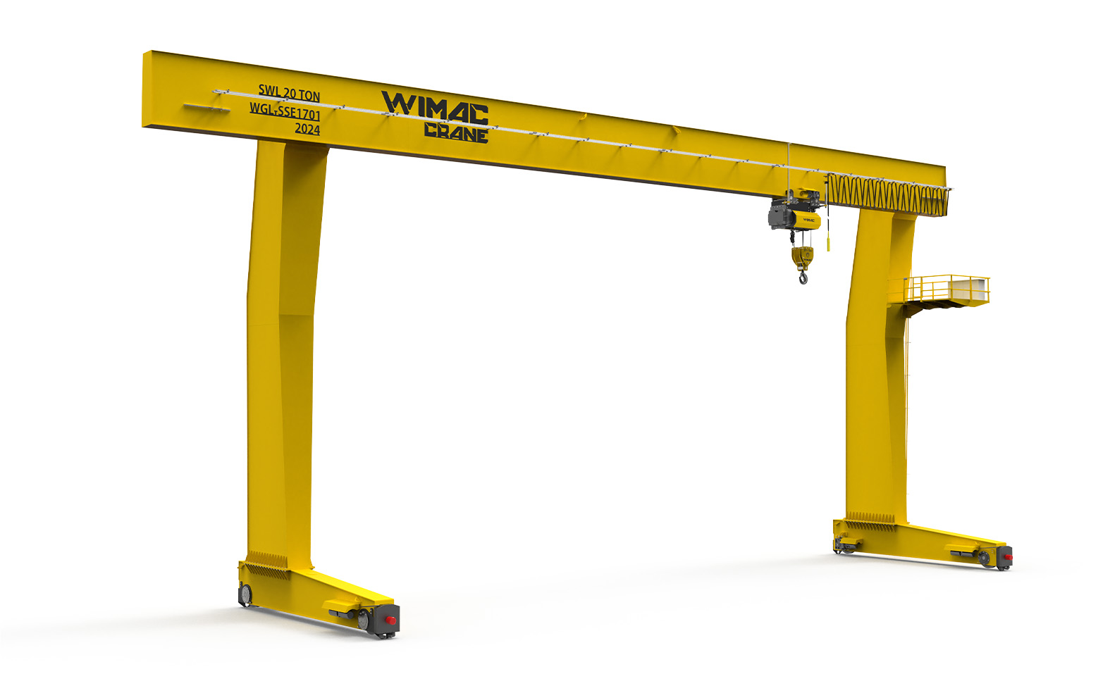 L-type gantry crane &mdash; component map